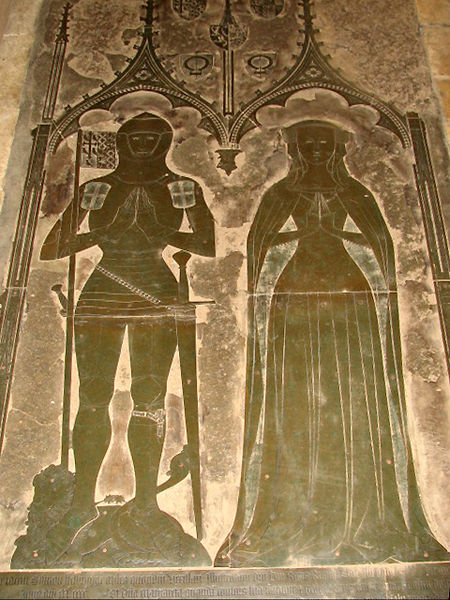 File:Brass of Simon de Felbrigge and wife St Margaret's Church Felbrigg Norfolk.jpg