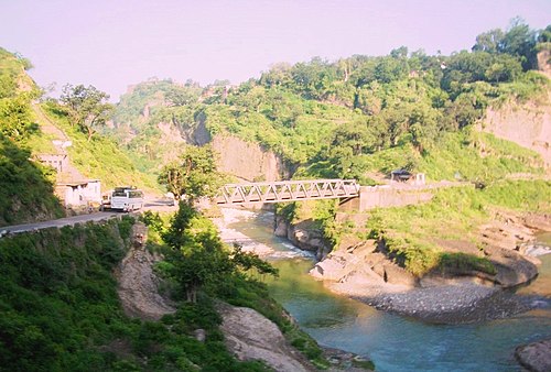Bridge across the Beas River, south of Dharamsala.