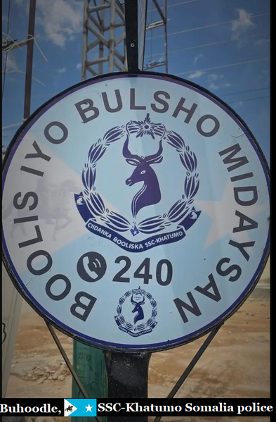 File:Buhoodle, SSC-Khatumo Somalia, police number.png