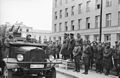 Zweiter Weltkrieg: Nationalsozialistische und sowjetische Soldaten feiern in der Stadt Brest ihren Sieg über Polen.