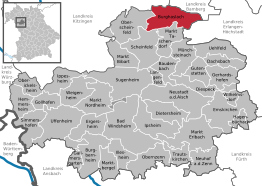 Kaart van Burghaslach