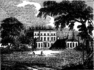 Bushy House from an 1827 book illustration