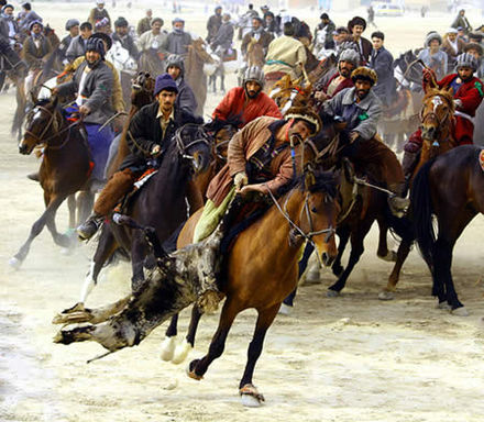 Afghan sport of buzkashi, Balkh province