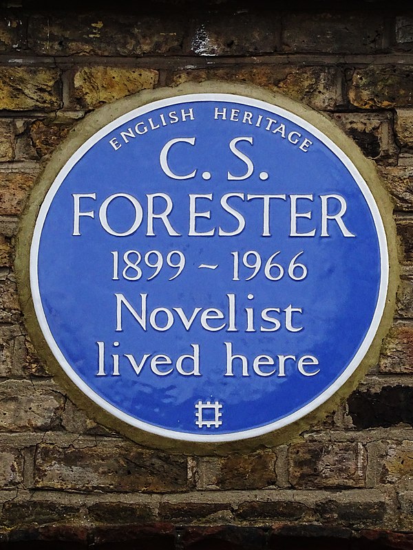 English heritage blue plaque in East Dulwich, south London