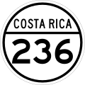 Roadshield of Costa Rica National Secondary Route 236