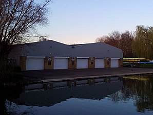 Cambridge boathouses - Selwyn, Churchill & King's.jpg