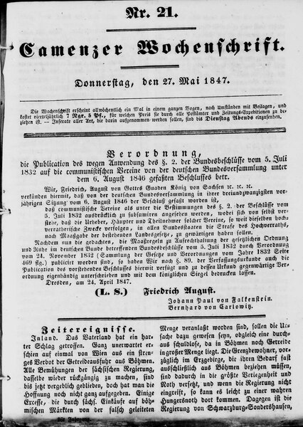 File:Camenzer Wochenschrift 1847-05-27.pdf