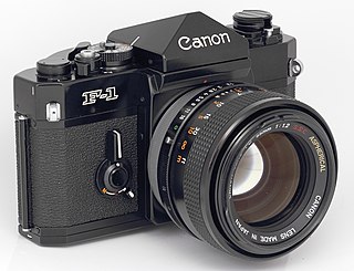 Canon F-1 still camera