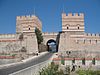 A restored section of the city walls at the Belgradkapı gate, close to the Marmara coast