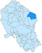 Расположение муниципалитета Кардения на карте провинции