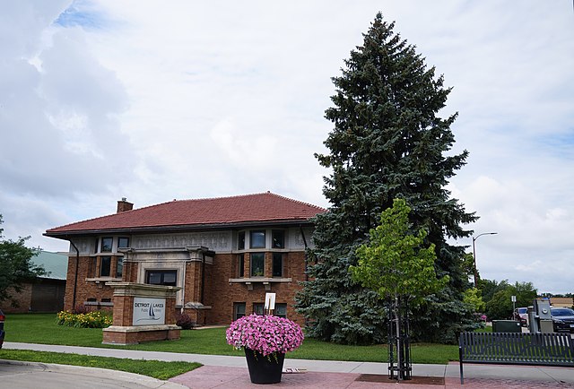 Carnegie Library, the Detroit Lakes Public Library was built in 1913 and is on the National Register of Historic Places.