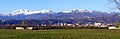 Mountain range Bo-Barone from Biella's skeet shooting field