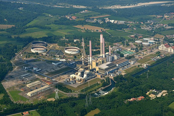 The thermal power station Turbigo Centrale termoelettrica thermal power station Turbigo Italy.jpg