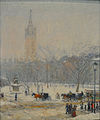 Childe Hassam: Schneesturm am Madison Square (um 1890)