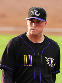 Valaika with the Louisville Bats in 2009 Chris Valaika 2009.jpg