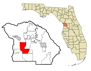 Citrus County Florida Incorporated and Unincorporated areas Homosassa Springs Highlighted.svg