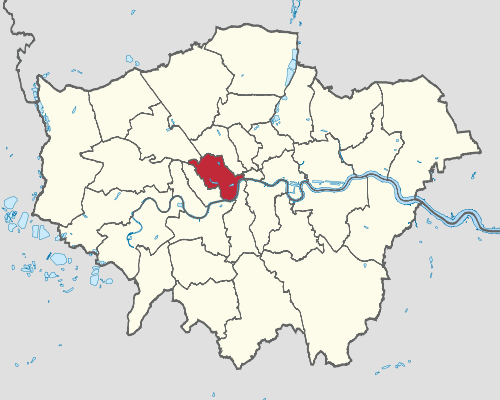 Westminster shown within Greater London