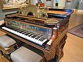 1884 Steinway grand piano designed by Sir Lawrence Alma-Tadema with painted panel by Sir Edward Poynter[c]