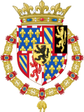 Escudo de armas de los duques de Borgoña coronado.svg