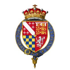 Howard's coat of arms with Garter Coat of arms of Sir Thomas Howard,1st Earl of Suffolk,KG.png
