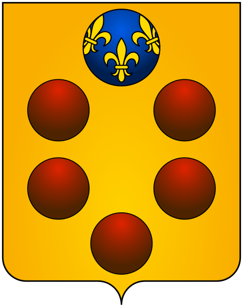 File:Coat of arms of the House of Medici.svg