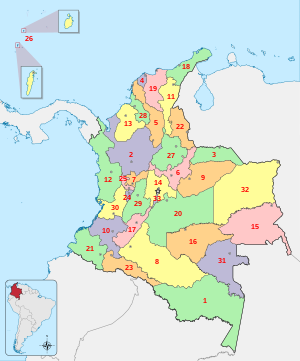 Departementen van Colombia