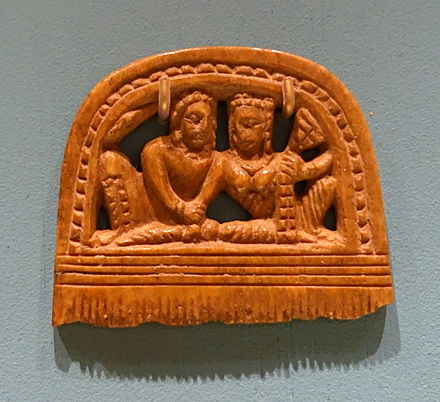 Comb with Pañcika and Hārītī, Kingdom of Khotan