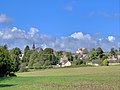 Vue est du bourg de Corseul dans les Côtes d’Armor en Bretagne.