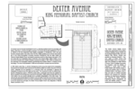 Thumbnail for File:Cover Sheet and Site Plan - Dexter Avenue King Memorial Baptist Church, 454 Dexter Avenue, Montgomery, Montgomery County, AL HABS AL-994 (sheet 1 of 10).png