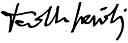 David Sassoli's signature