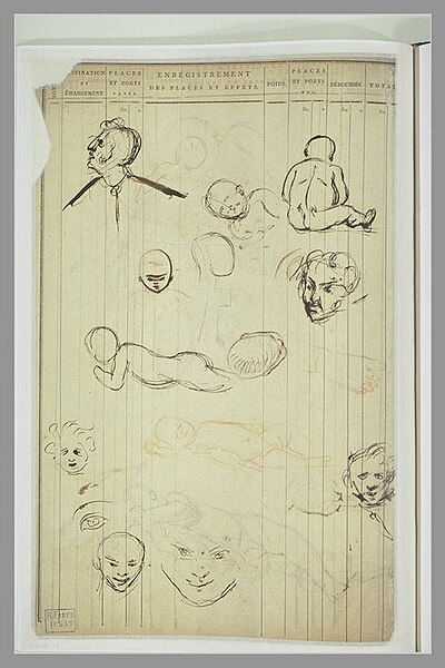 File:Delacroix - Etudes d'enfants et autres figures, RF 10657, Verso.jpg