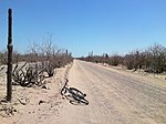 Unpaved El Mogote access road.