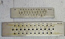 Two drawplates for different wire gauges Draw plates-two.jpg