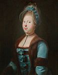 Caroline Mathilde av Storbritannien, målning av Jens Juel 1771.
