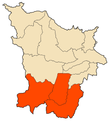 Distretto di Aïn Berda – Mappa