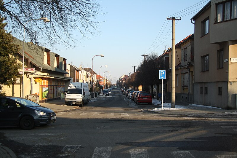 File:East view of Jiráskova street in Třebíč, Třebíč District.jpg