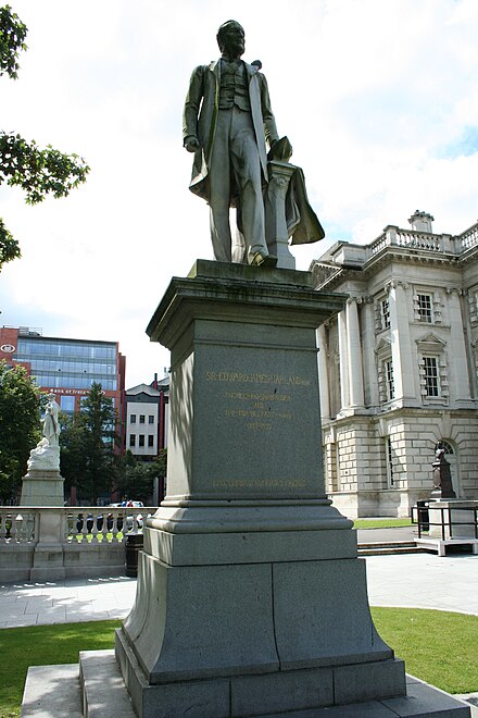 Statue of Sir Edward James Harland in the grounds of Belfast City Hall