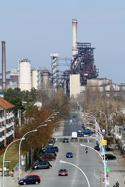 Eisenhüttenstadt Weg zum Hochofen 2012