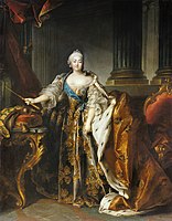 Empress Elizabeth of Russia by Louis Tocque (1756, Hermitage)