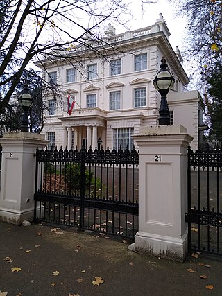 <span class="mw-page-title-main">Embassy of Lebanon, London</span> Diplomatic mission of Lebanon in the United Kingdom