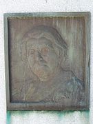 Bronze plaque relief of American anarchist Emma Goldman