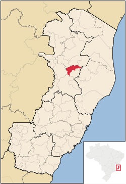 Localização de São Domingos do Norte no Espírito Santo