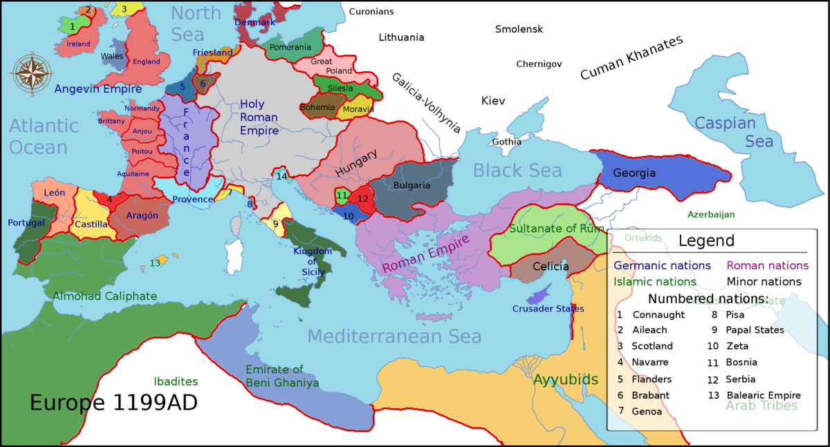 map of europe 1200 ad 1199 Wikipedia map of europe 1200 ad