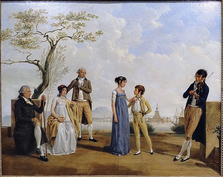 File:Family Portrait in front of a Harbour, by Jacques Sablet the Younger, 1800, oil on canvas - Montreal Museum of Fine Arts - Montreal, Canada - DSC08667FXD.jpg