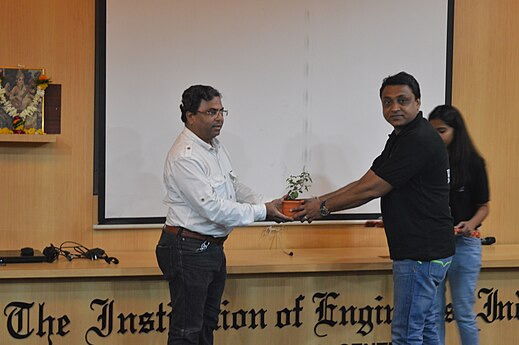 Felicitation of Wikipedia Nashik community Supporter