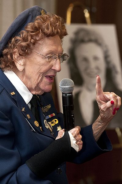 File:Female WWII pilot visits Nellis Airmen (2).JPG