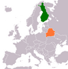 Location map for Belarus and Finland.