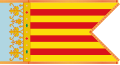 Bandeira tradicional da cidade de Valencia