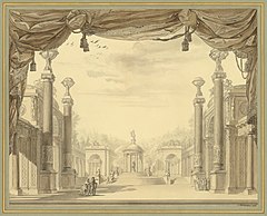 Image 128Set design for Act 3 of Alceste, by François-Joseph Bélanger (restored by Adam Cuerden) (from Wikipedia:Featured pictures/Culture, entertainment, and lifestyle/Theatre)