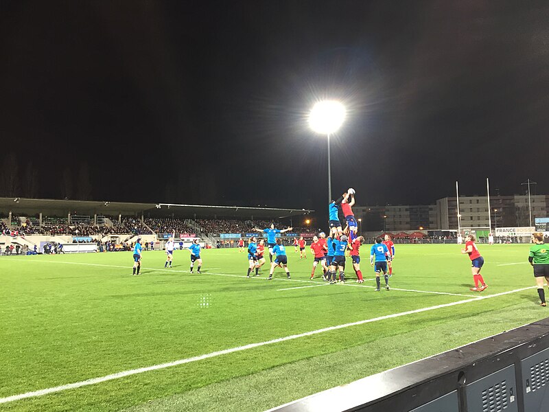 File:France - Italie Tournoi VI Nations Féminin Stade Verchère Bourg Bresse 6.jpg